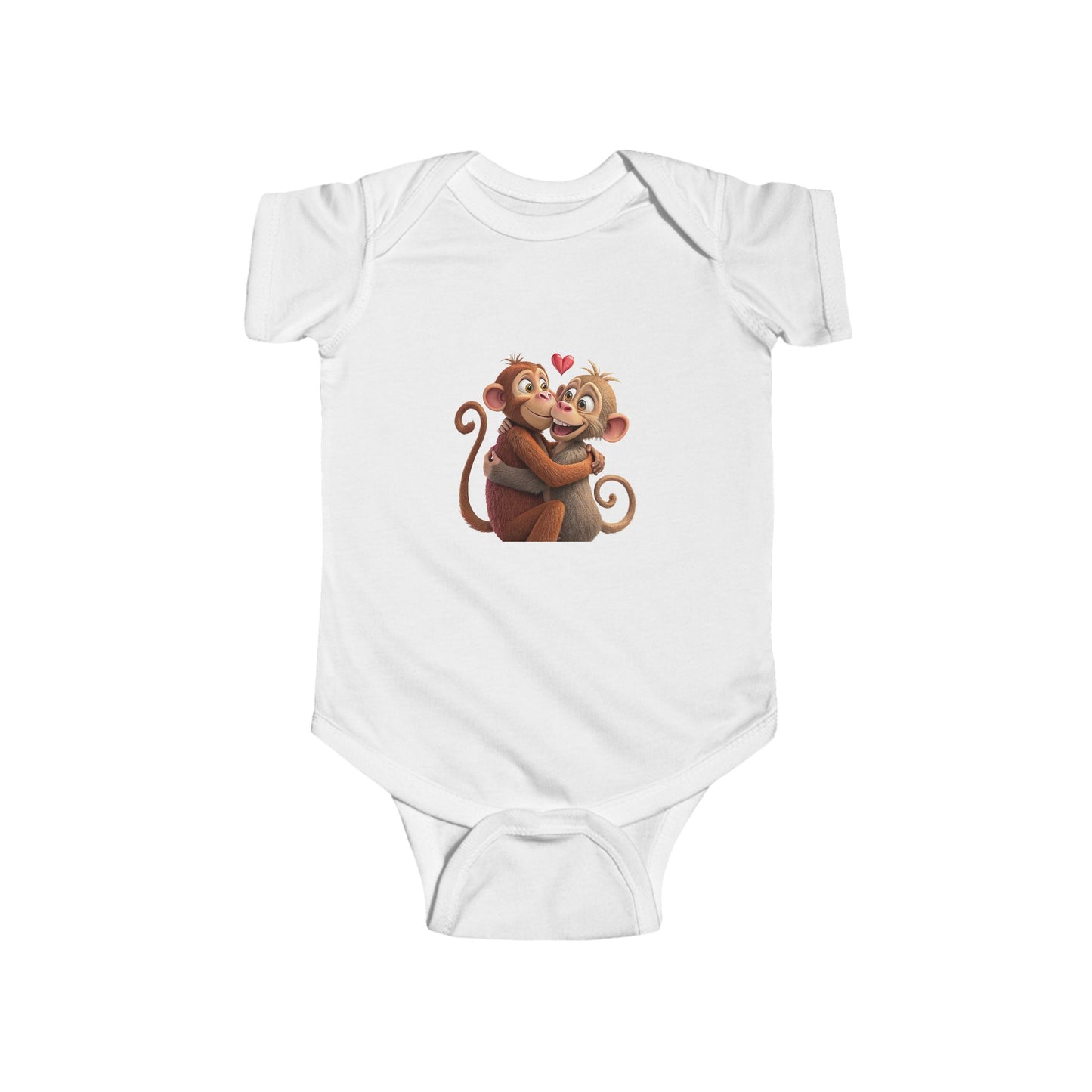 Infant Fine Jersey Bodysuit - Monkey