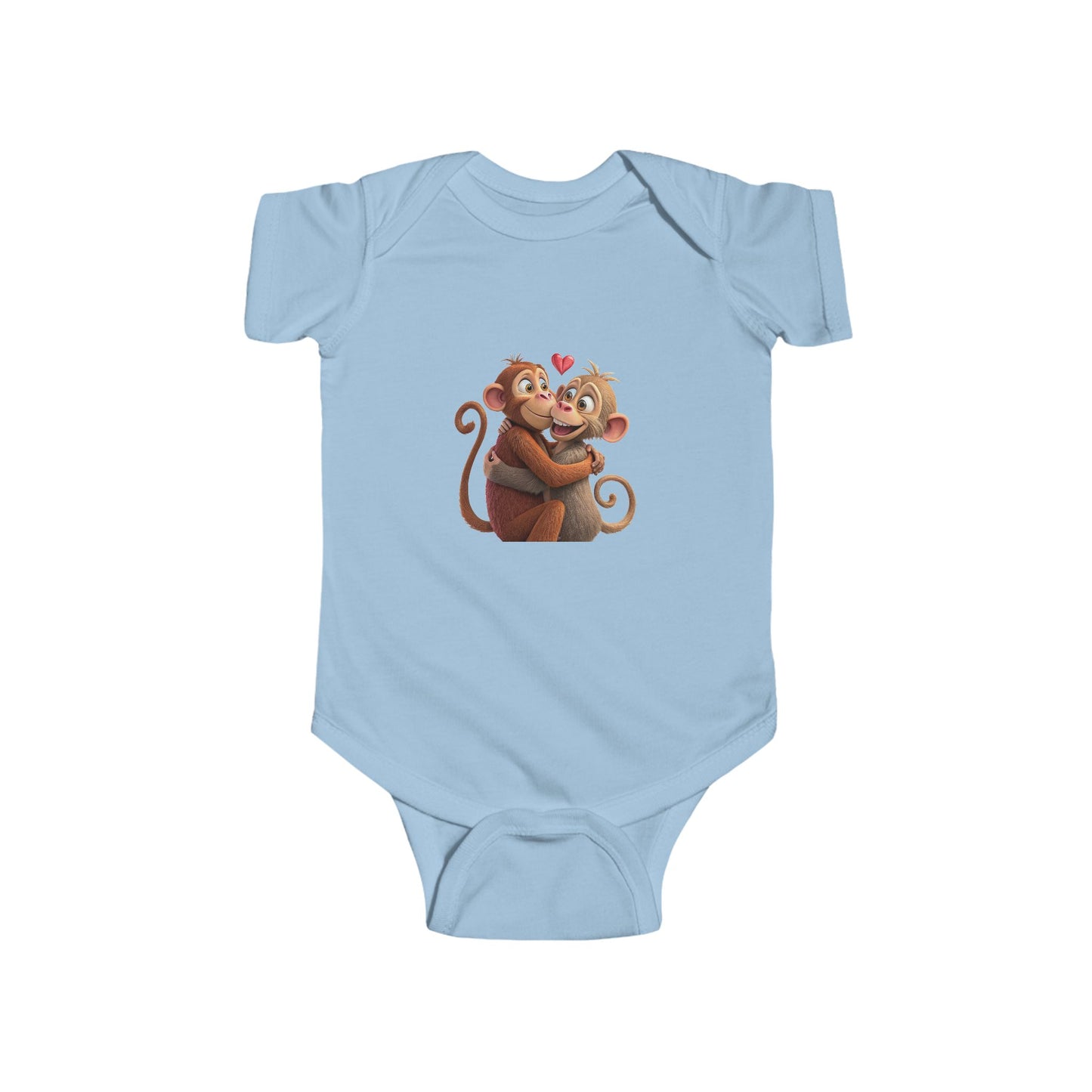 Infant Fine Jersey Bodysuit - Monkey