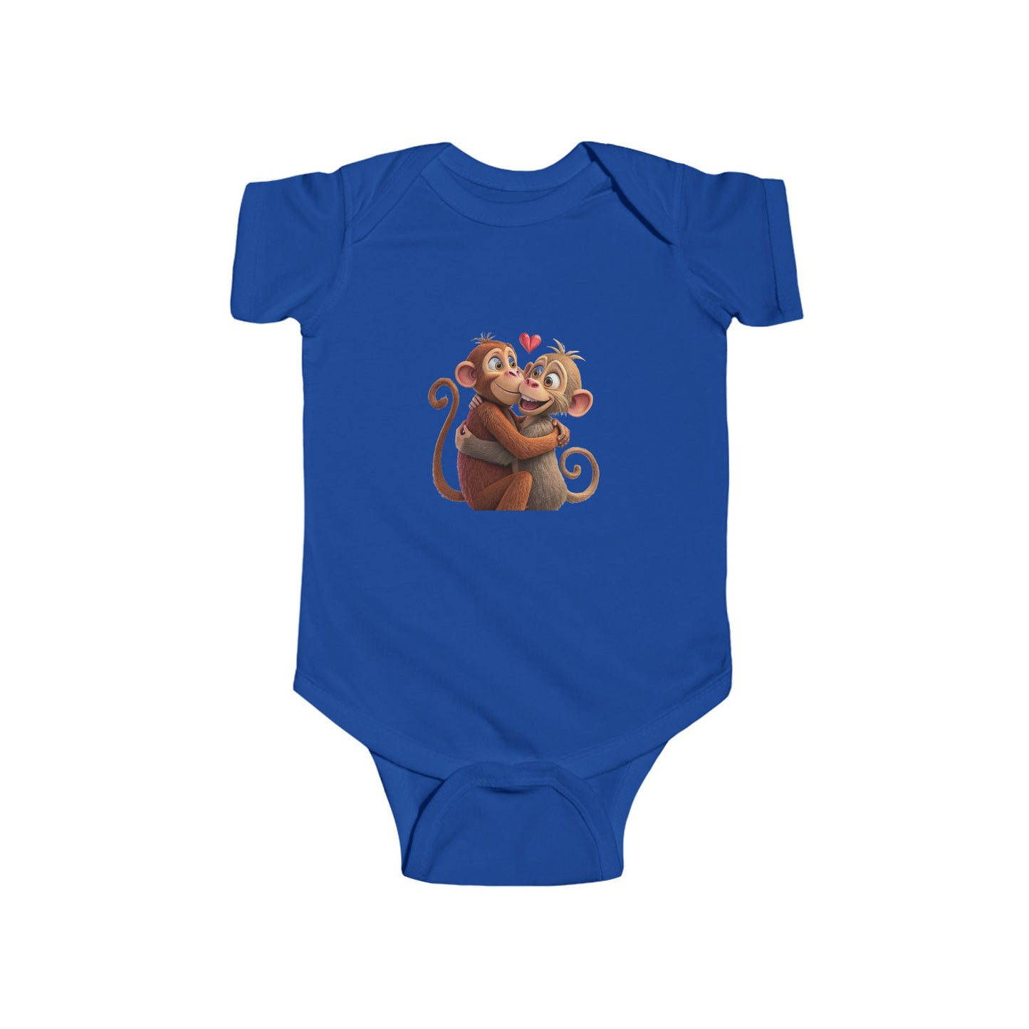 Infant Fine Jersey Bodysuit - Monkey