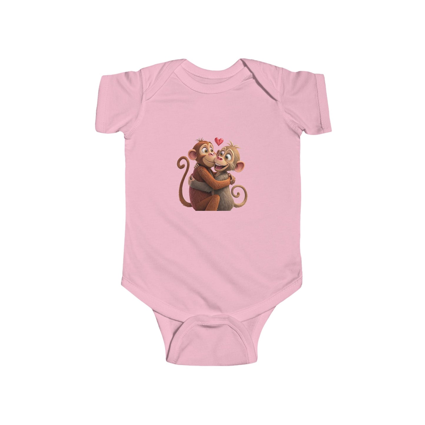 Infant Fine Jersey Bodysuit - Monkey
