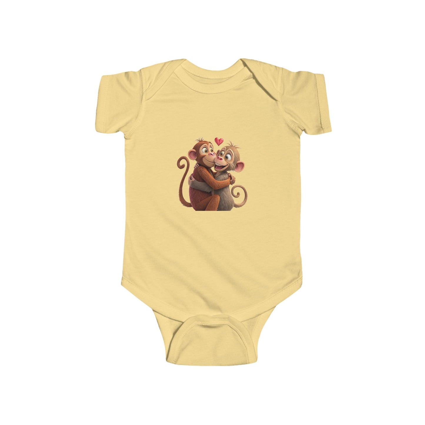 Infant Fine Jersey Bodysuit - Monkey
