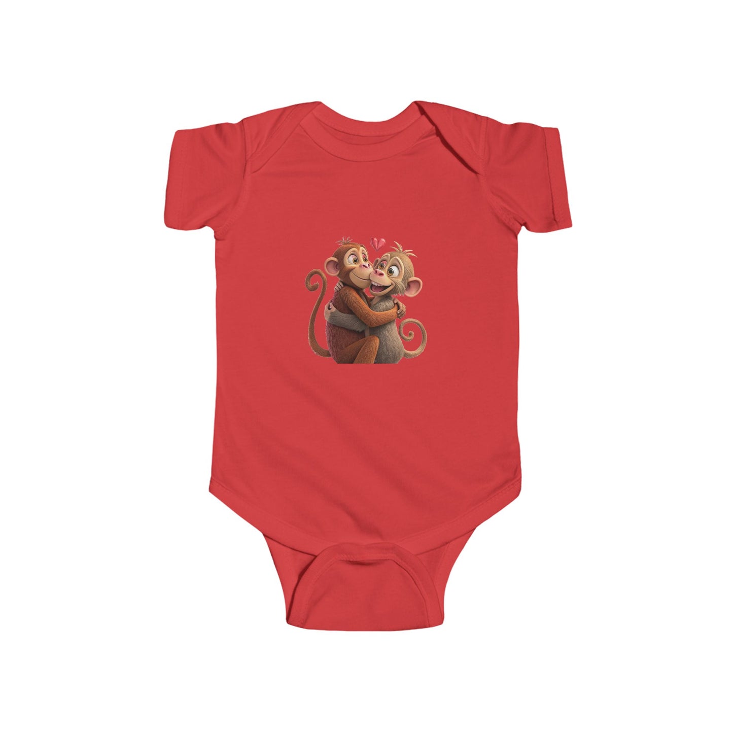 Infant Fine Jersey Bodysuit - Monkey