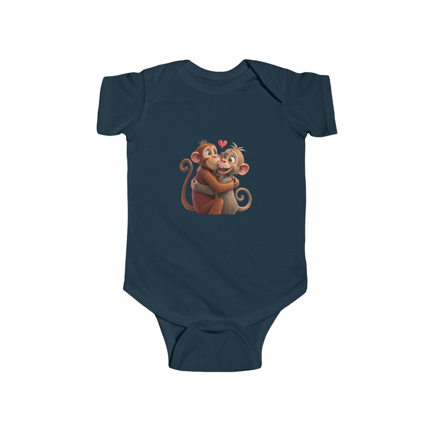 Infant Fine Jersey Bodysuit - Monkey
