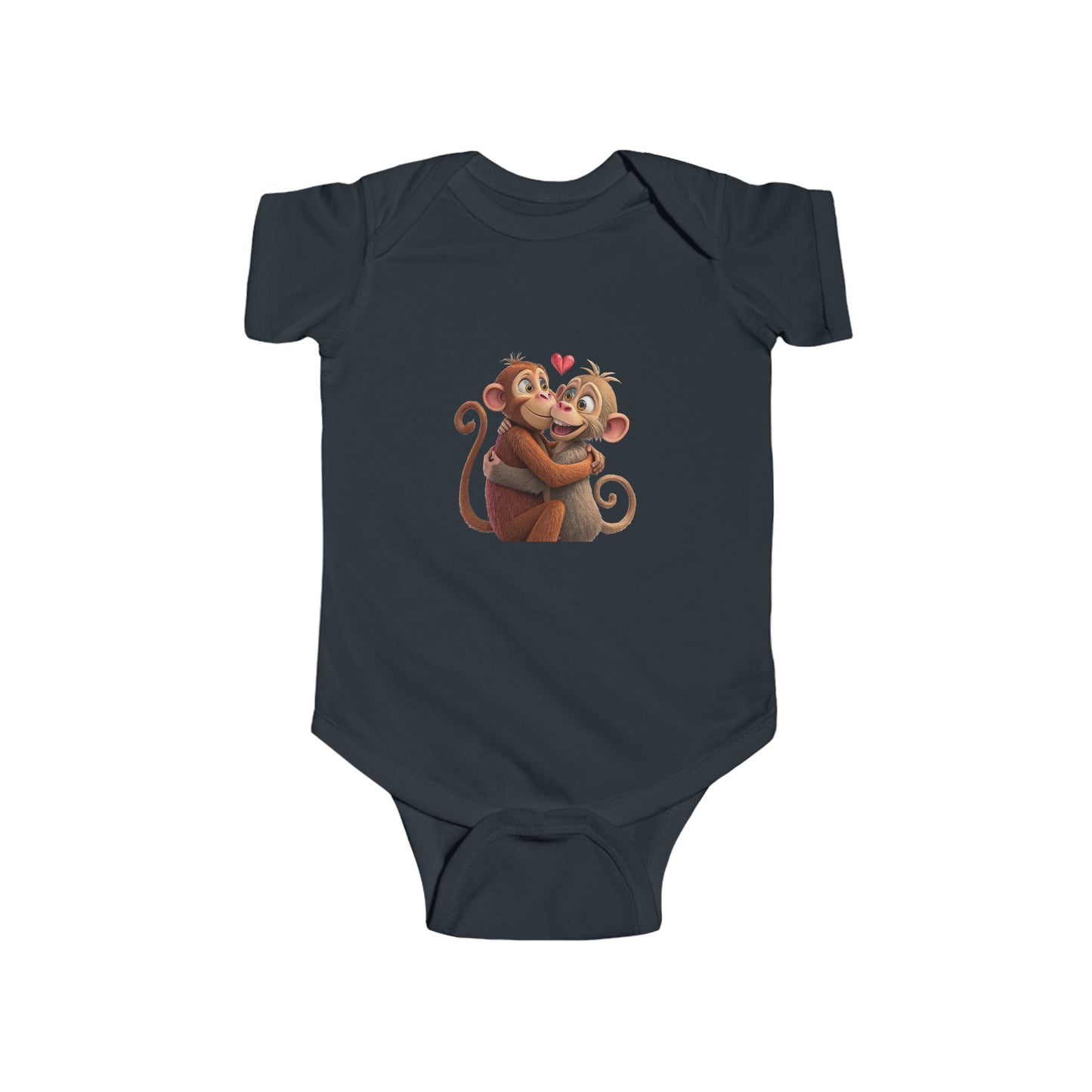 Infant Fine Jersey Bodysuit - Monkey