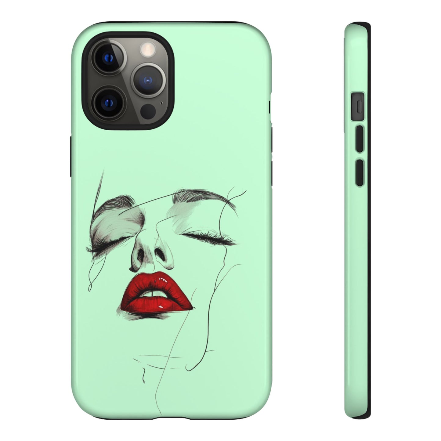 Stylish Phone Case, Artistic Phone Cover, Trendy Tech Accessory, Unique Cell Phone Protector, Gift for Her, Modern Aesthetic