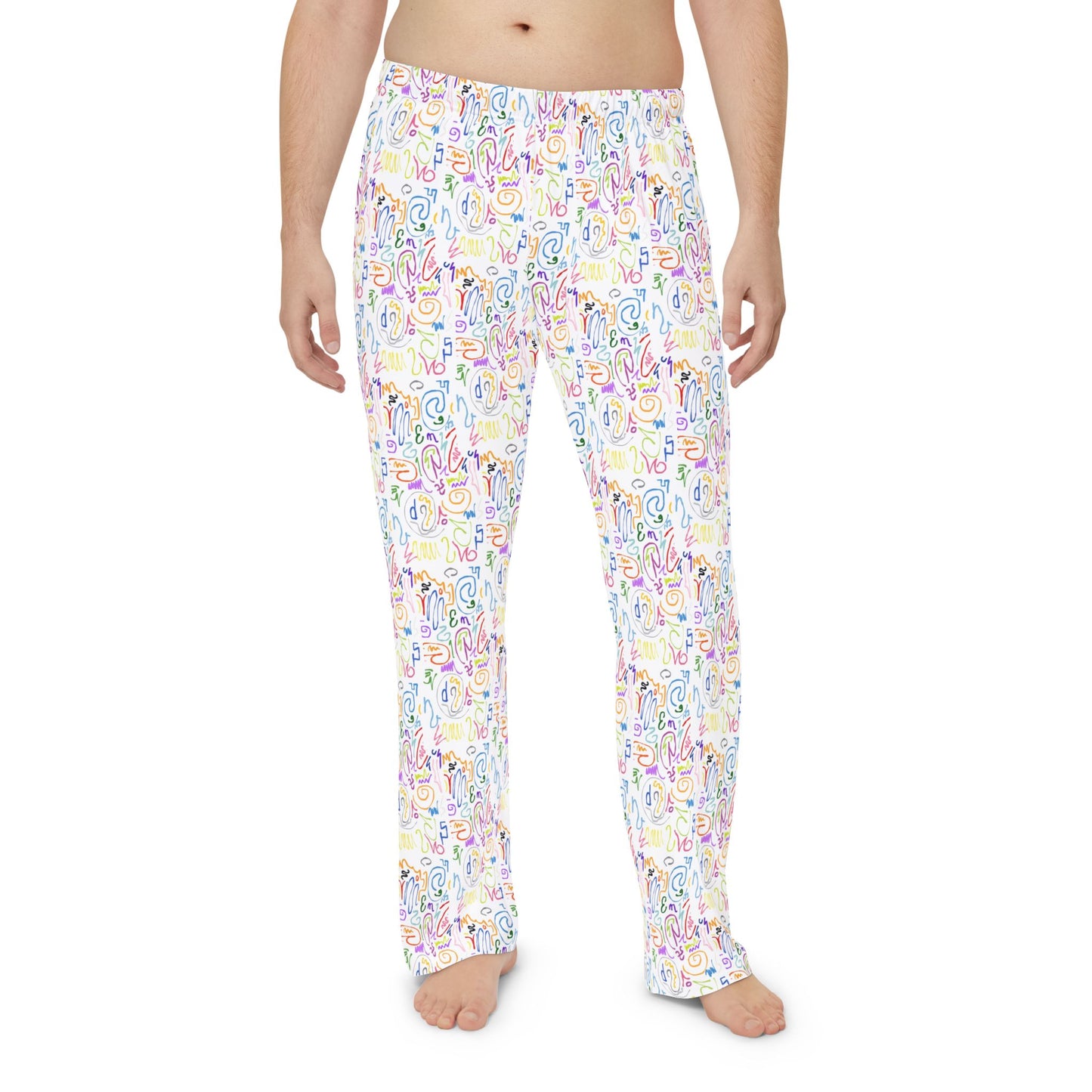 Vibrant Floral Men's Pajama Pants