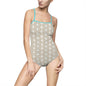 Stylish Women's One-Piece Swimsuit, AOP Summer Swimwear, Beach Day Essentials, Poolside Fashion, Resort Wear, Vacation Outfit