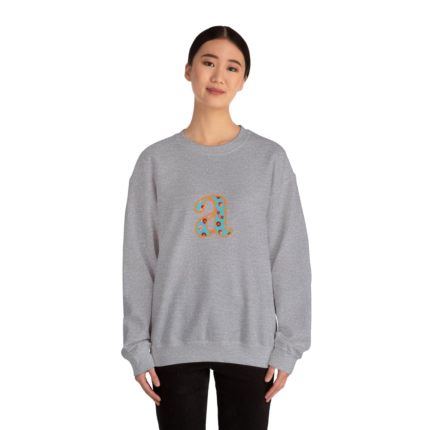 Personalized Initial Sweatshirt, Cozy Unisex Crewneck, Custom Gift for Her, Monogrammed Apparel, Perfect for Birthdays and Holidays