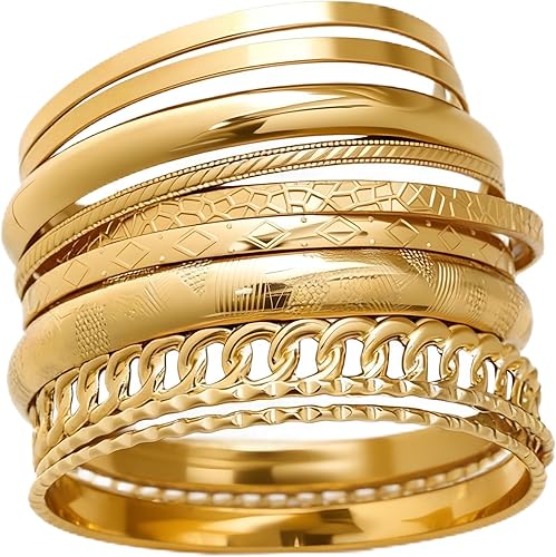 Gold Bangle Bracelets for Women