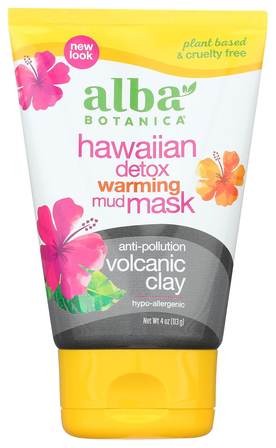 Alba Botanica Hawaiian Detox Warming Mud Mask, Anti-Pollution Volcanic Clay, 4 Oz