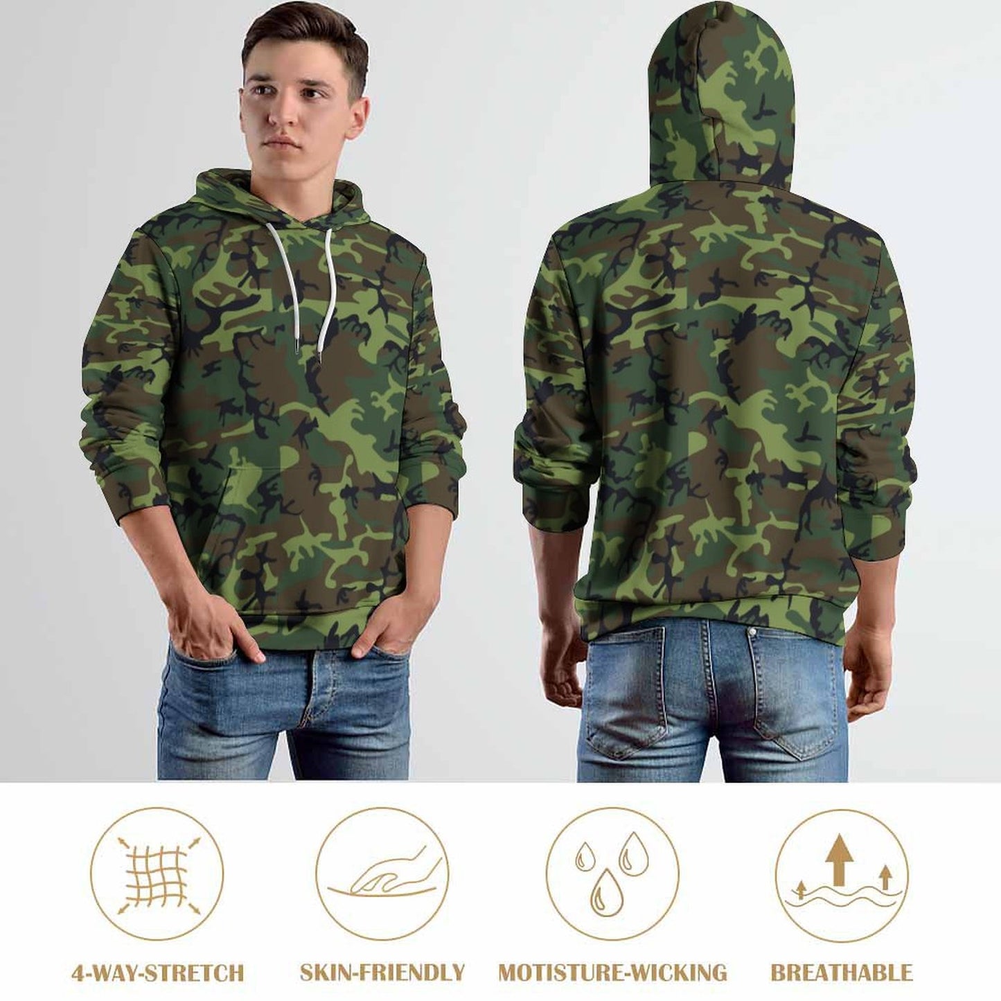 Cool Hoodie with Double-layer Cap