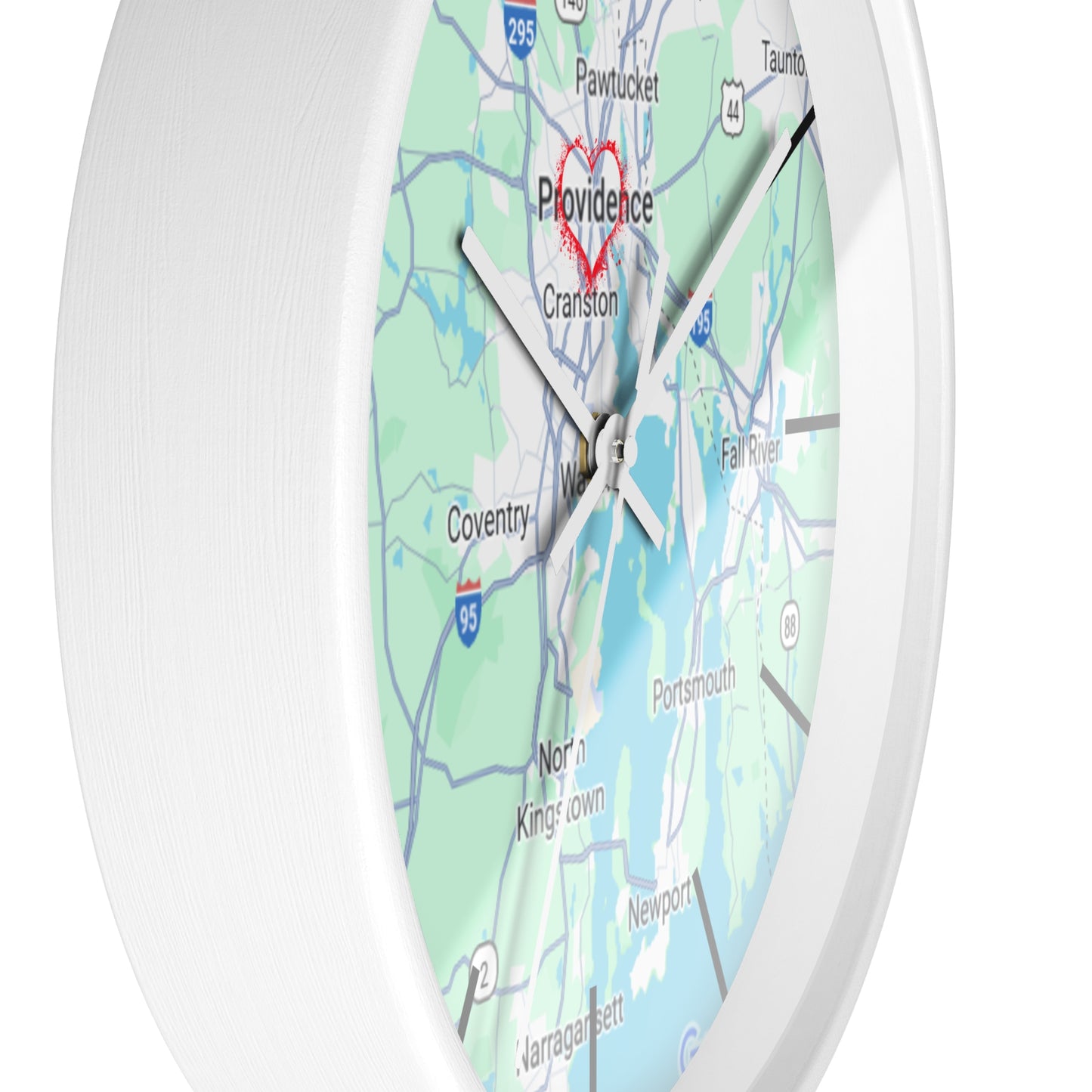 Personalized Providence Map Wall Clock | Unique Home Decor, Gift for New Home, Custom Location Clock, Modern Wall Art, Housewarming Gift
