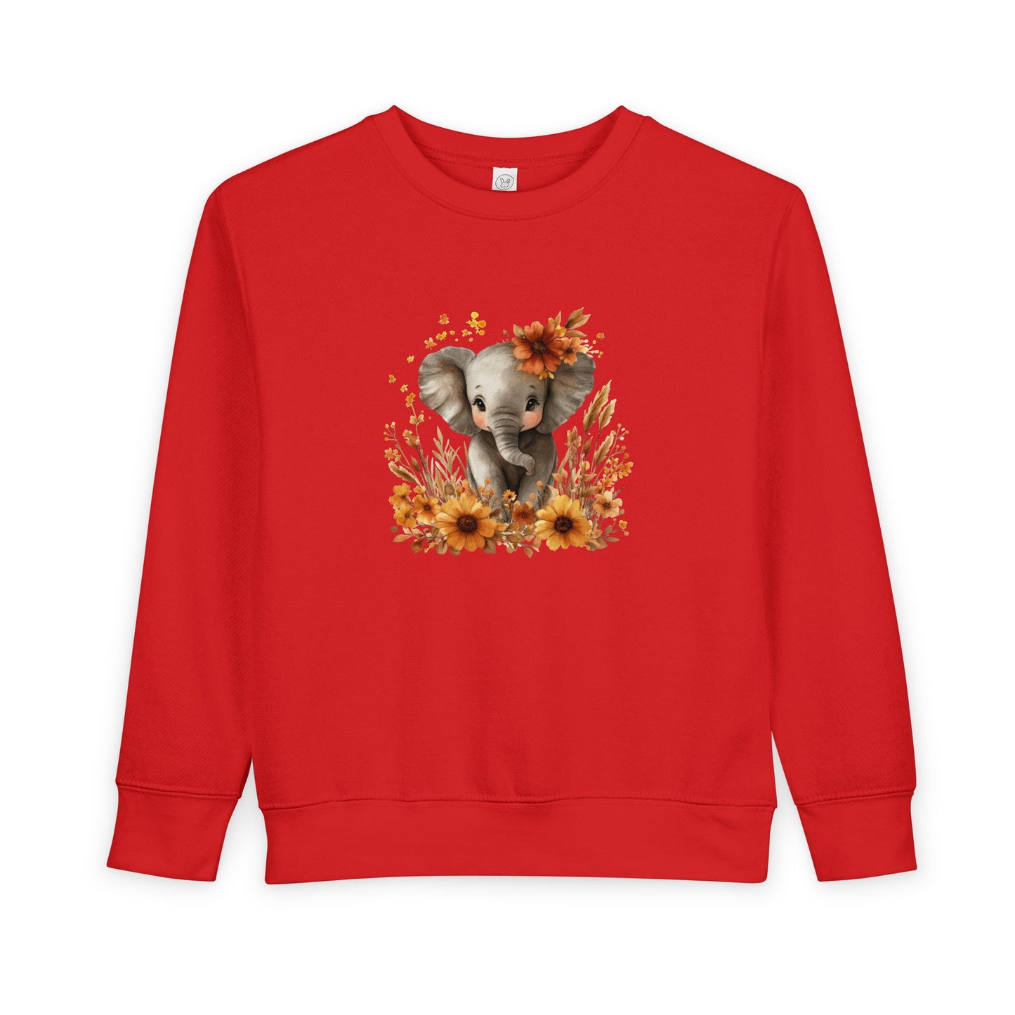Adorable Elephant Toddler Sweatshirt - Cute Kids Apparel, Gift for Birthday, Baby Shower, Fall Fashion, Cozy Everyday Wear