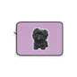 Cute Puppy Laptop Sleeve with Adorable Dog Design, Dog Lover Gift, Laptop Case, Pet Owner Accessory, Pink Sleeve