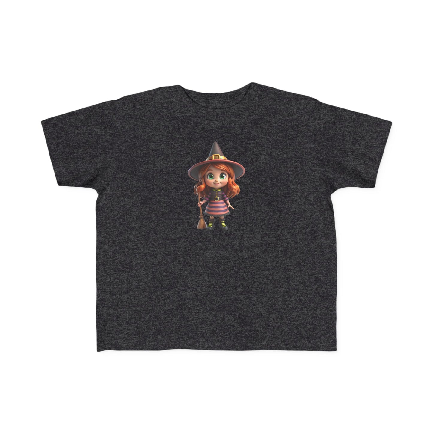Toddler Halloween Witch Tee - Cute Witch Design, Kids Halloween Shirt, Toddler Costume Tee, Toddler's Fine Jersey Tee, Spooky Season [...]