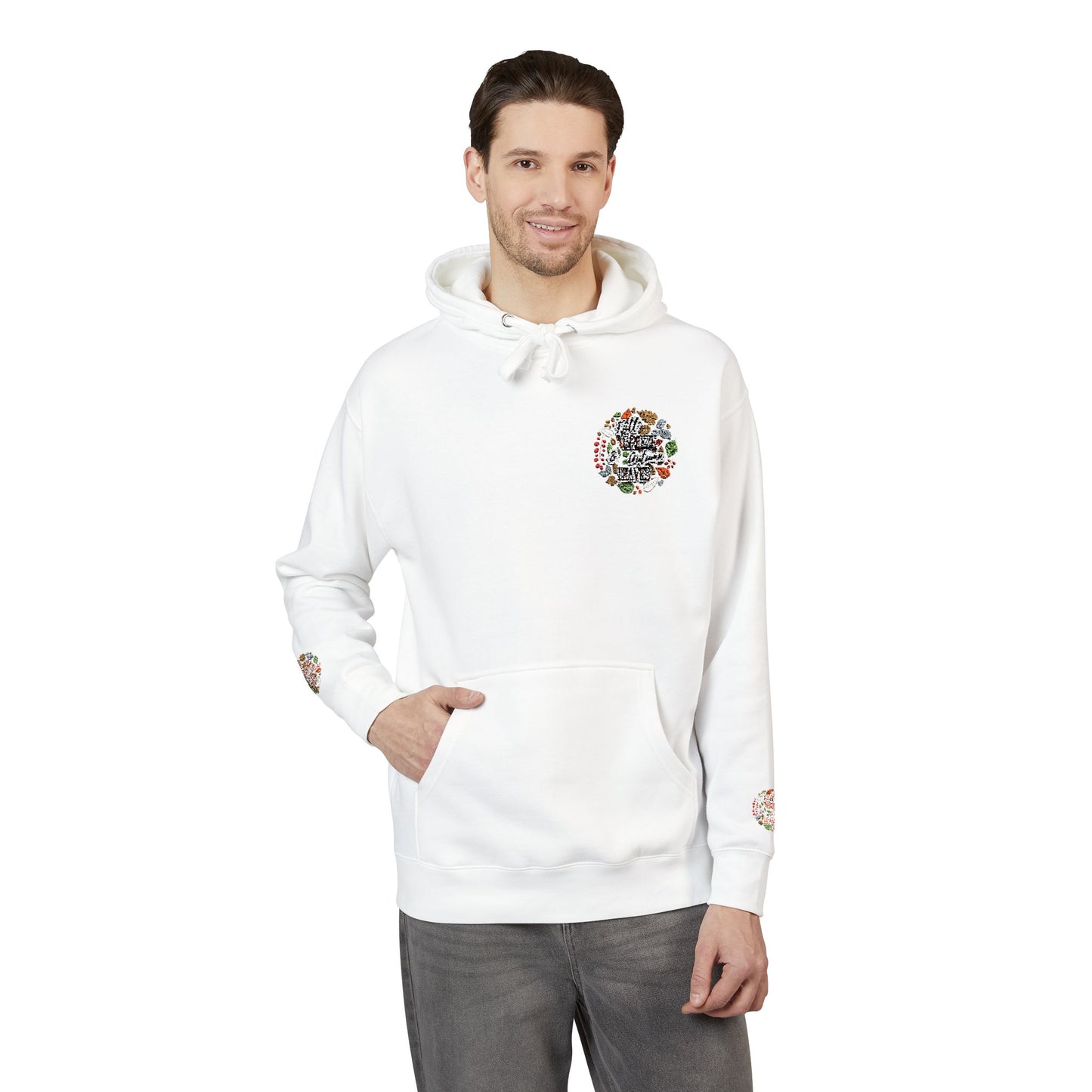 Floral Unisex Fleece Hoodie - Cozy Gift for Nature Lovers, Perfect for Fall, Spring, Birthdays, Relaxation, Outdoor Activities