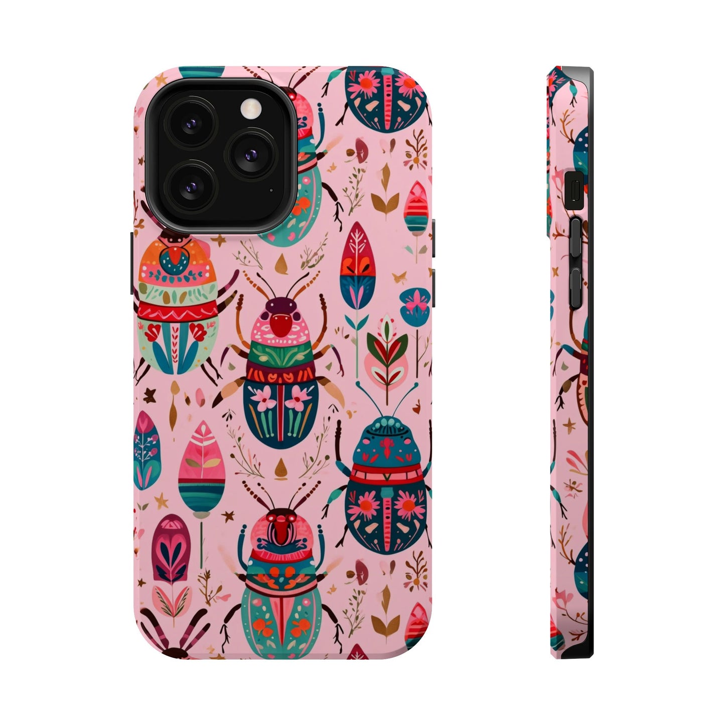 Phone Case — Colorful Boho Beetle Magnetic Impact-Resistant Cover