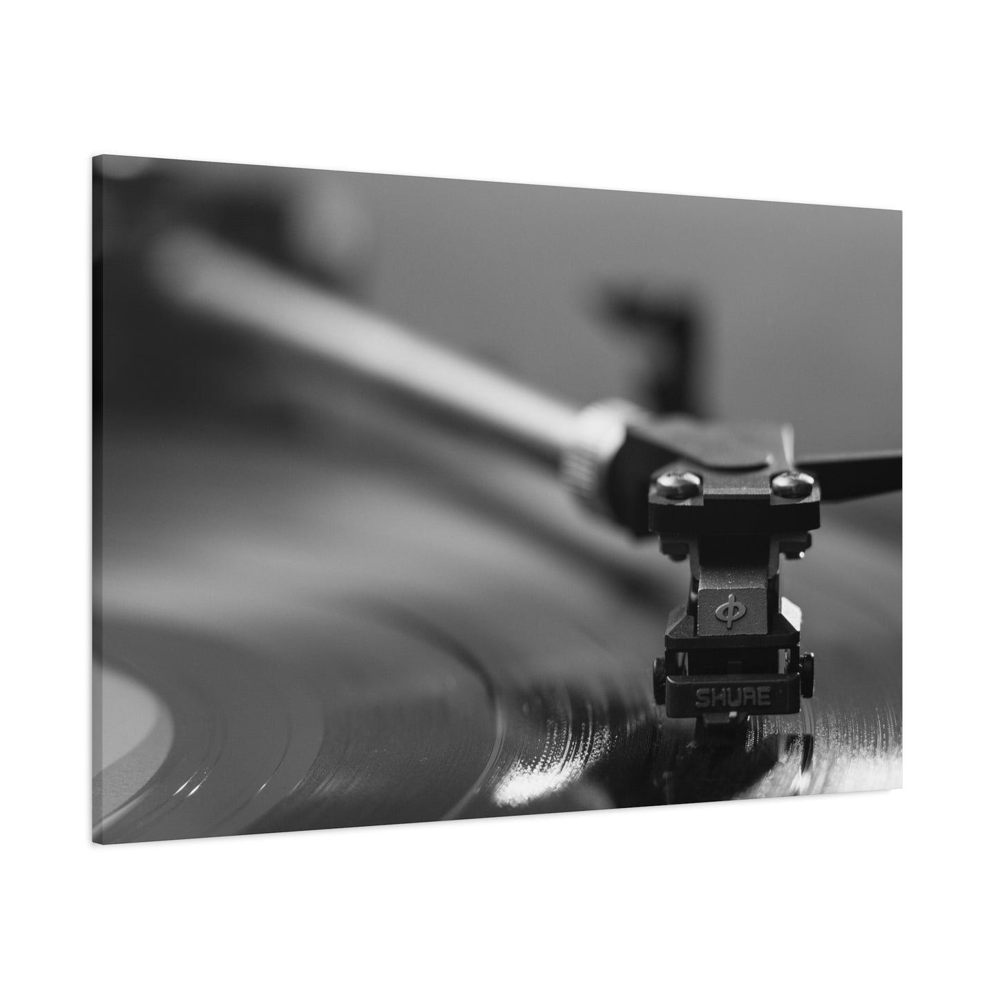 Vinyl Turntable Matte Canvas Print — Stretched 1.25" Wall Art