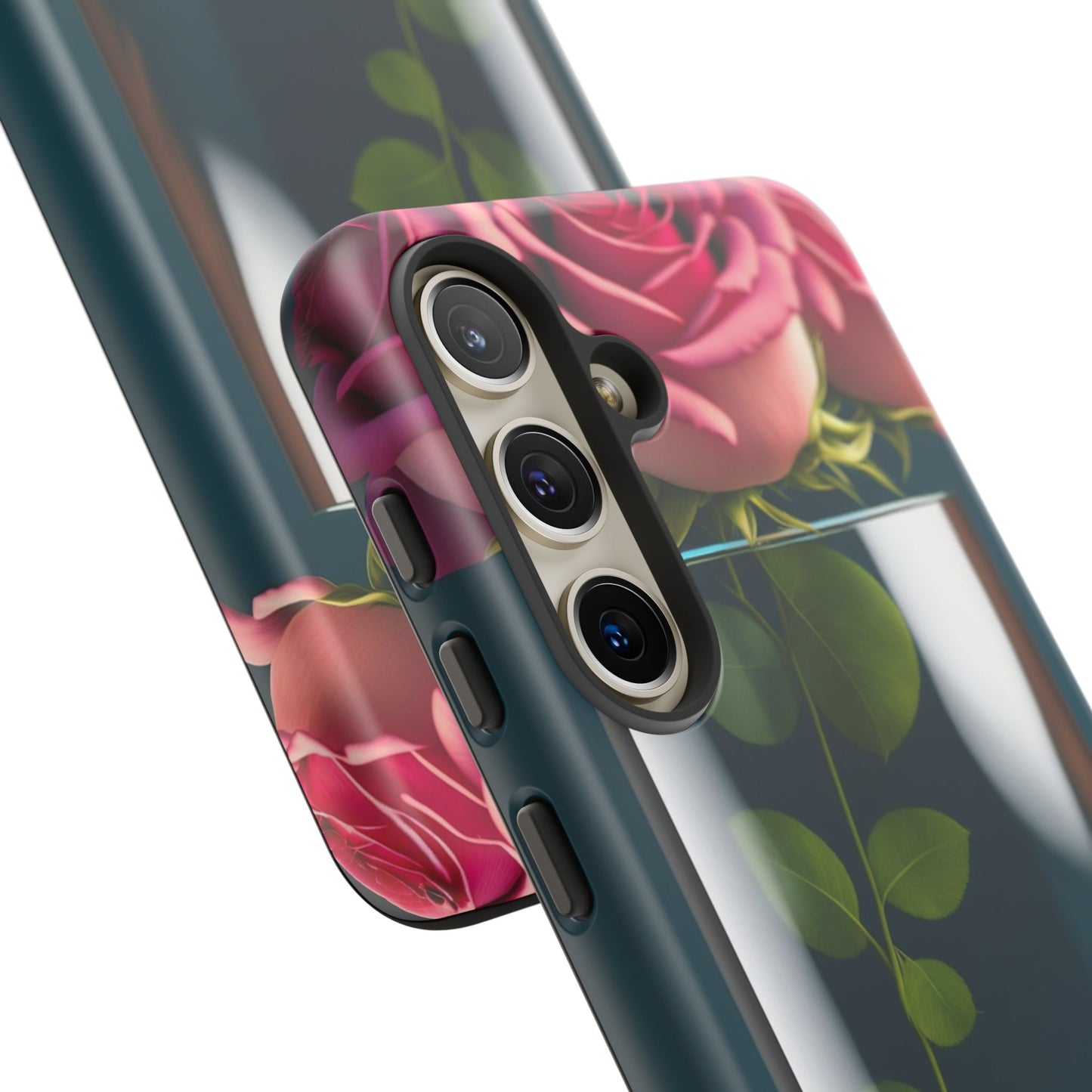 Penguin in a Glass Floral Tough Phone Case — Cute Protective Phone Cover