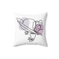 Elegant Fashion Illustration Pillow