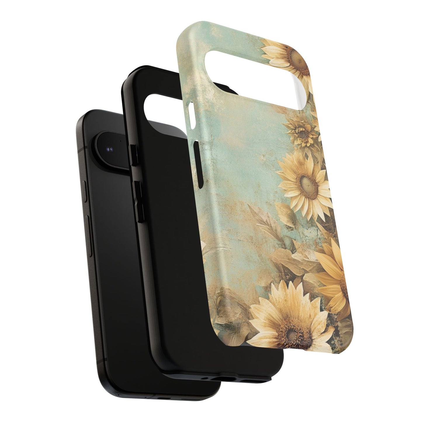 Sunflower Phone Case, Tough Shell Floral Cover, Nature Inspired Gift, Durable Protective Case, Perfect for Spring and Summer