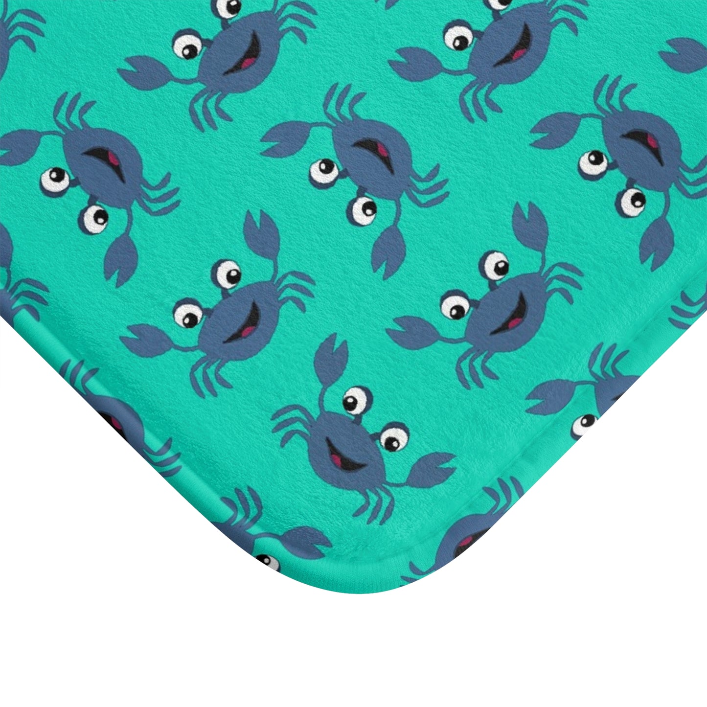 Cute Crab Bath Mat, Coastal Bathroom Decor