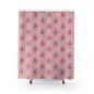 Floral Print Shower Curtain, Bathroom Decor, Spring Theme, Pink Flower Design, Home Accessories, Gift for Her