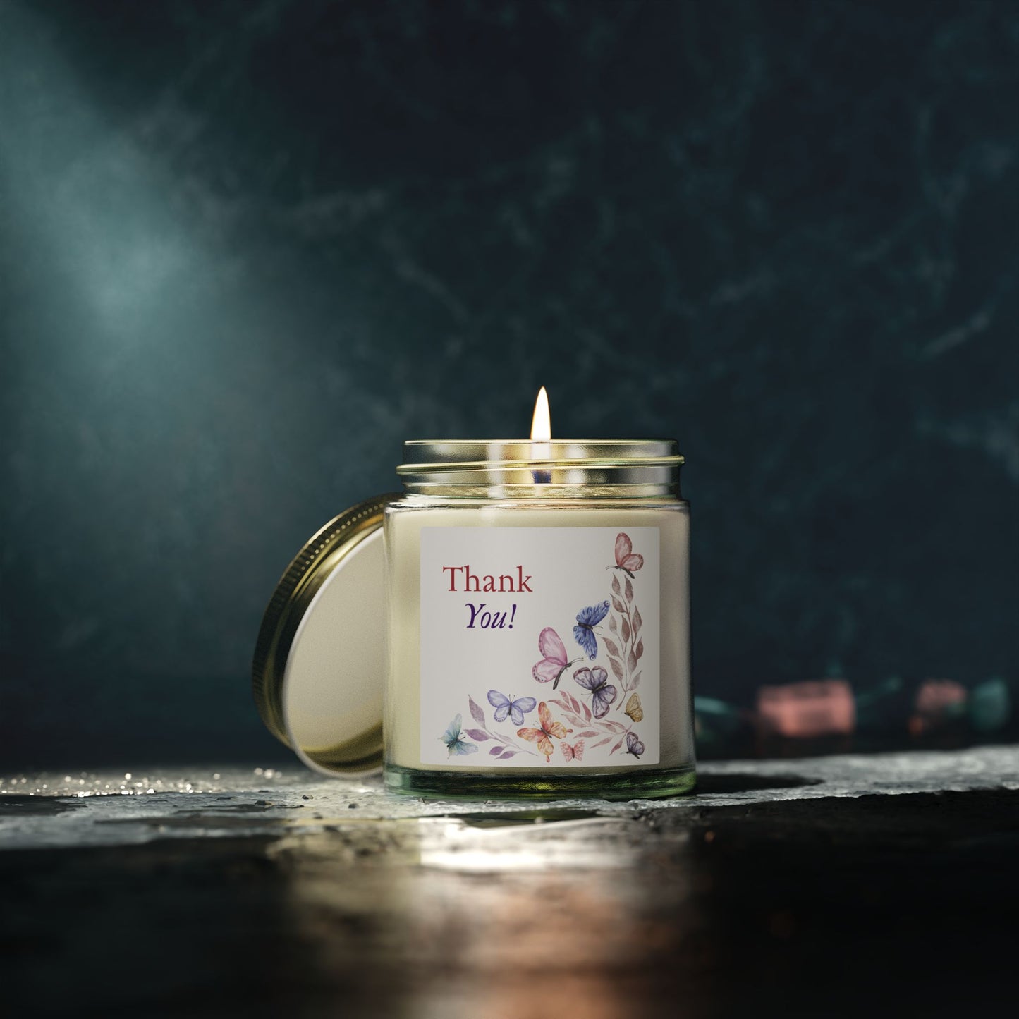 Thank You Scented Candle — Coconut Apricot Wax (4oz & 9oz)