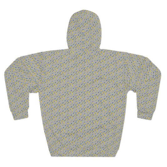 Unisex Pullover Hoodie - Cozy Peach Pattern, Perfect for Casual Wear, Gift for Friends, Spring Fashion, Cozy Lounge Wear