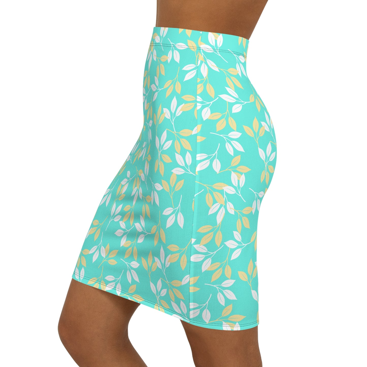 Women's Mid-Waist Pencil Skirt