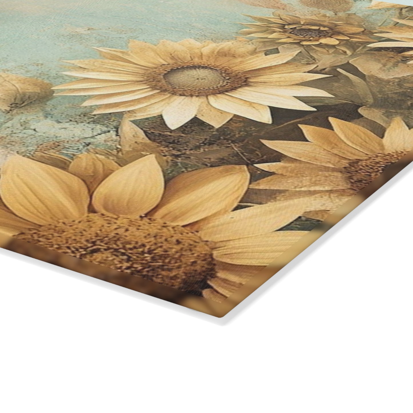 Sunflower Glass Cutting Board, Rustic Kitchen Decor, Unique Gift for Foodies & Home Chefs, Spring & Summer Serving Platter, Floral [...]