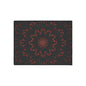 Floor Mat — Red Floral Mandala Heavy-Duty Entrance Rug