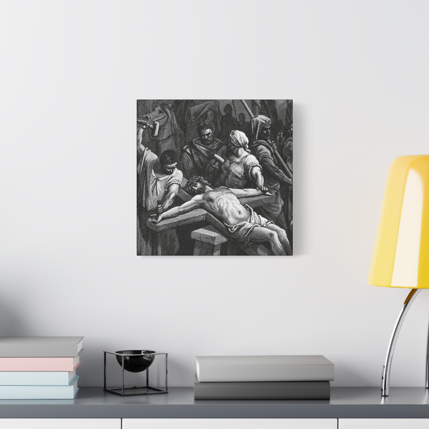 Crucifixion Art Matte Canvas Print – Stretched Religious Wall Decor
