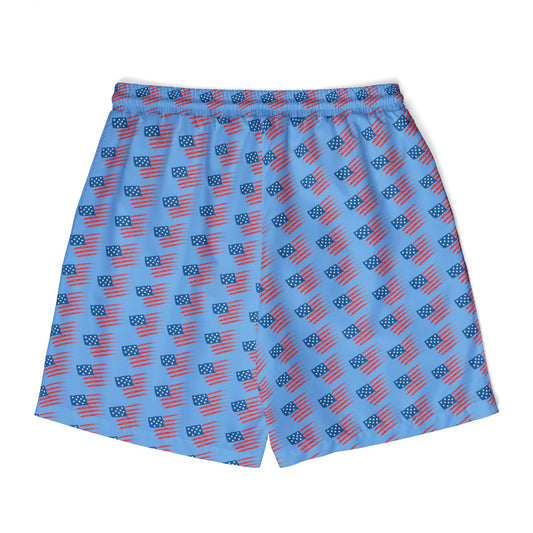 Patriotic Swim Shorts - Unisex AOP Swimwear for Summer, Beachwear, Pool Party, Independence Day, Vacation Essentials