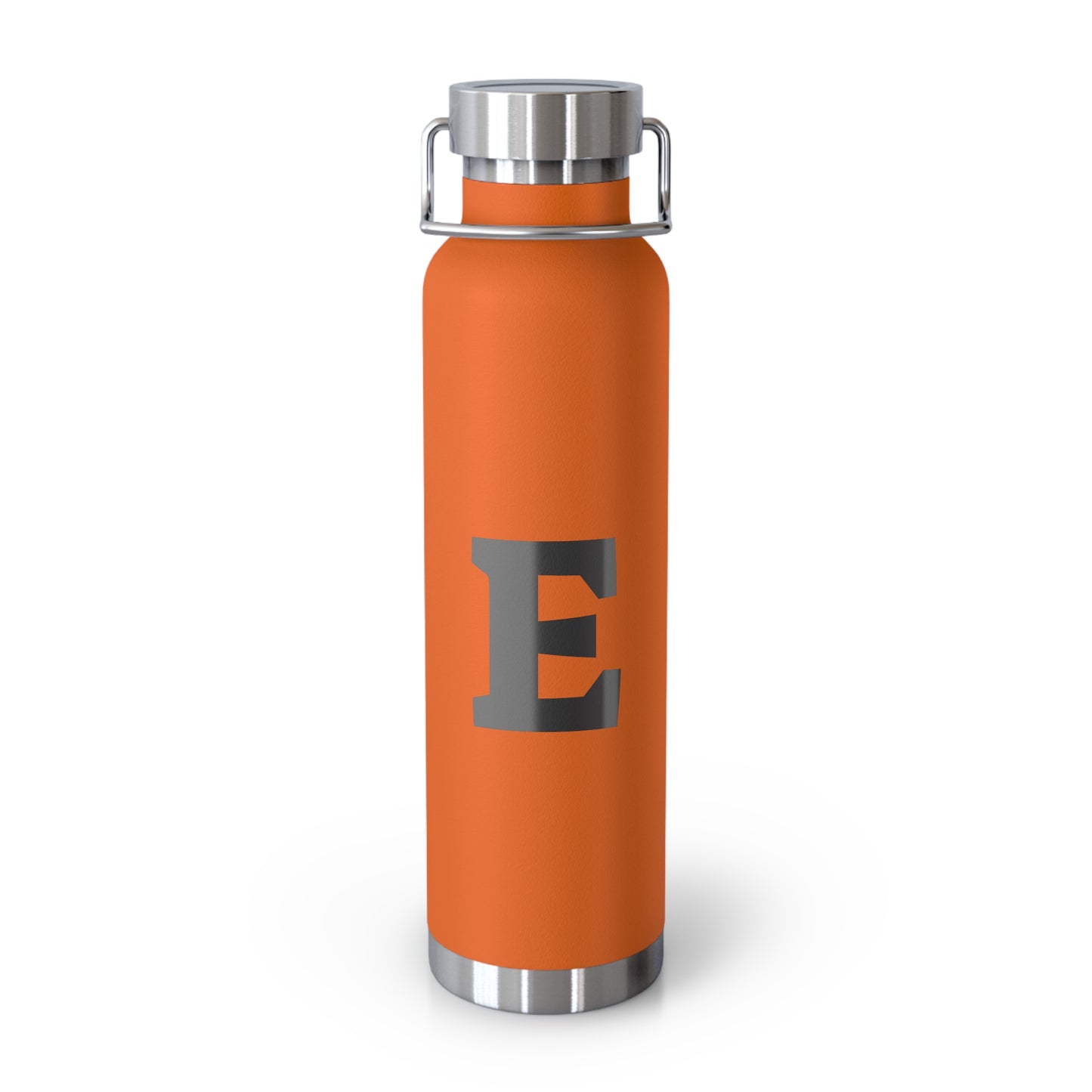 Personalized Copper Insulated Water Bottle, 22oz - "E" Custom Monogram