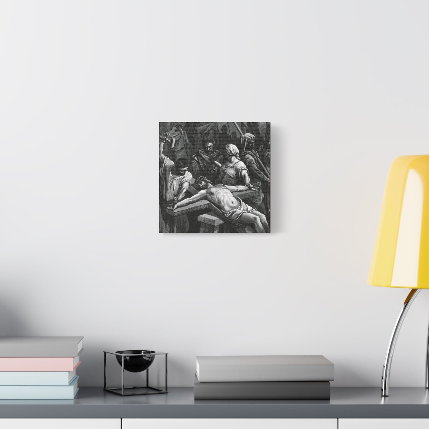 Crucifixion Art Matte Canvas Print – Stretched Religious Wall Decor