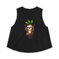 Sloth Hanging Cute Graphic Crop Top