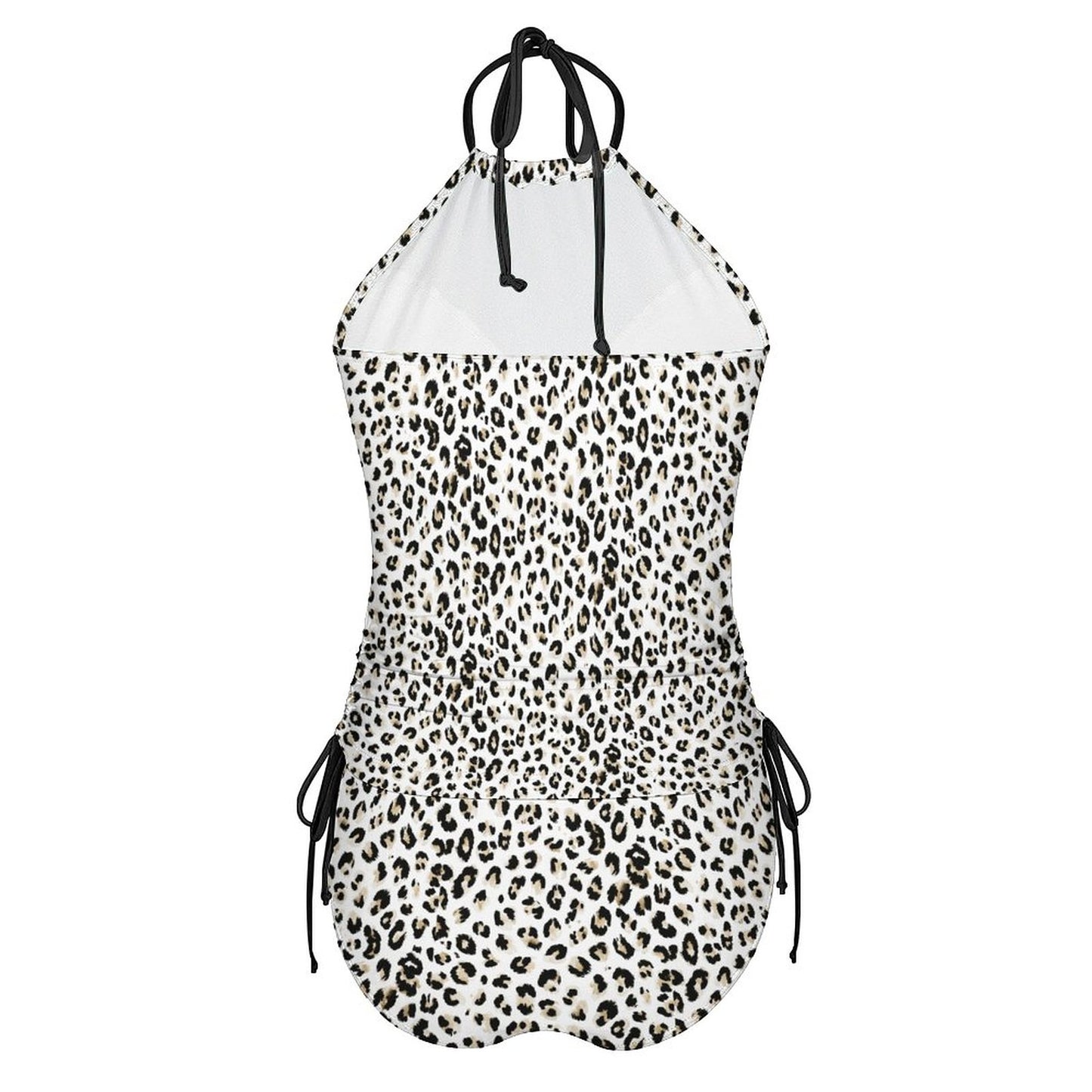 2-Piece Women's Tankini Set with High Neck Halter Top