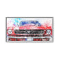 Matte Canvas, Framed Mustang Car