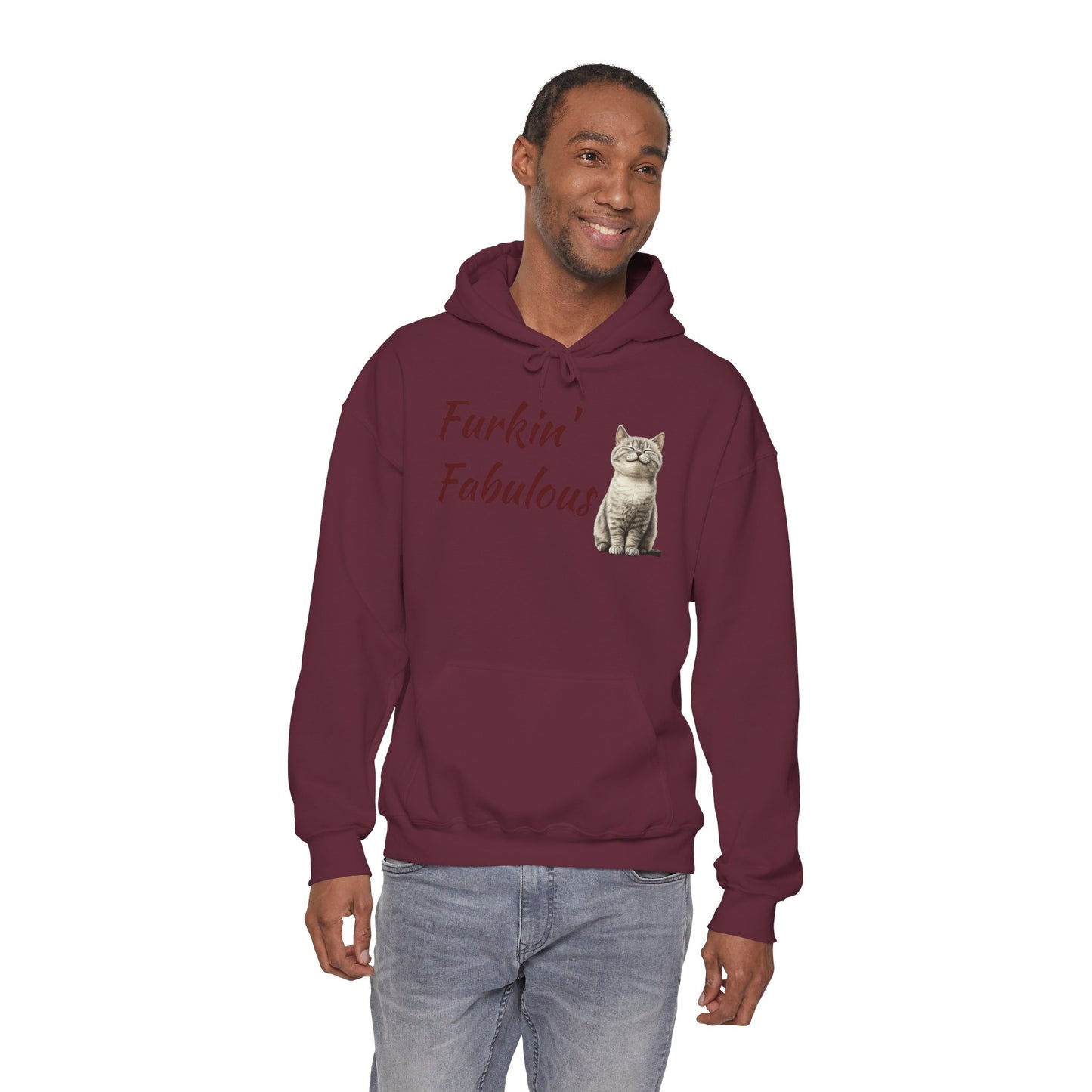 Furkin' Fabulous Cat Hoodie — Cute Kitten Graphic Sweatshirt