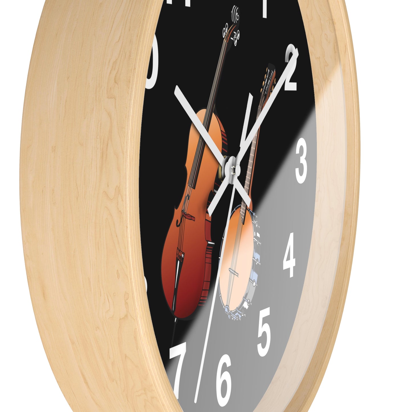 Musical Instruments Wall Clock – Perfect Gift for Musicians, Home Decor, Music Lovers, Great for Holidays and Music Rooms