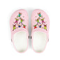 Kids Pink Foam Clogs with Cheerful Dancing Kids Print