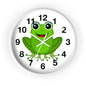 Frog Wall Clock - Whimsical Green Frog Design