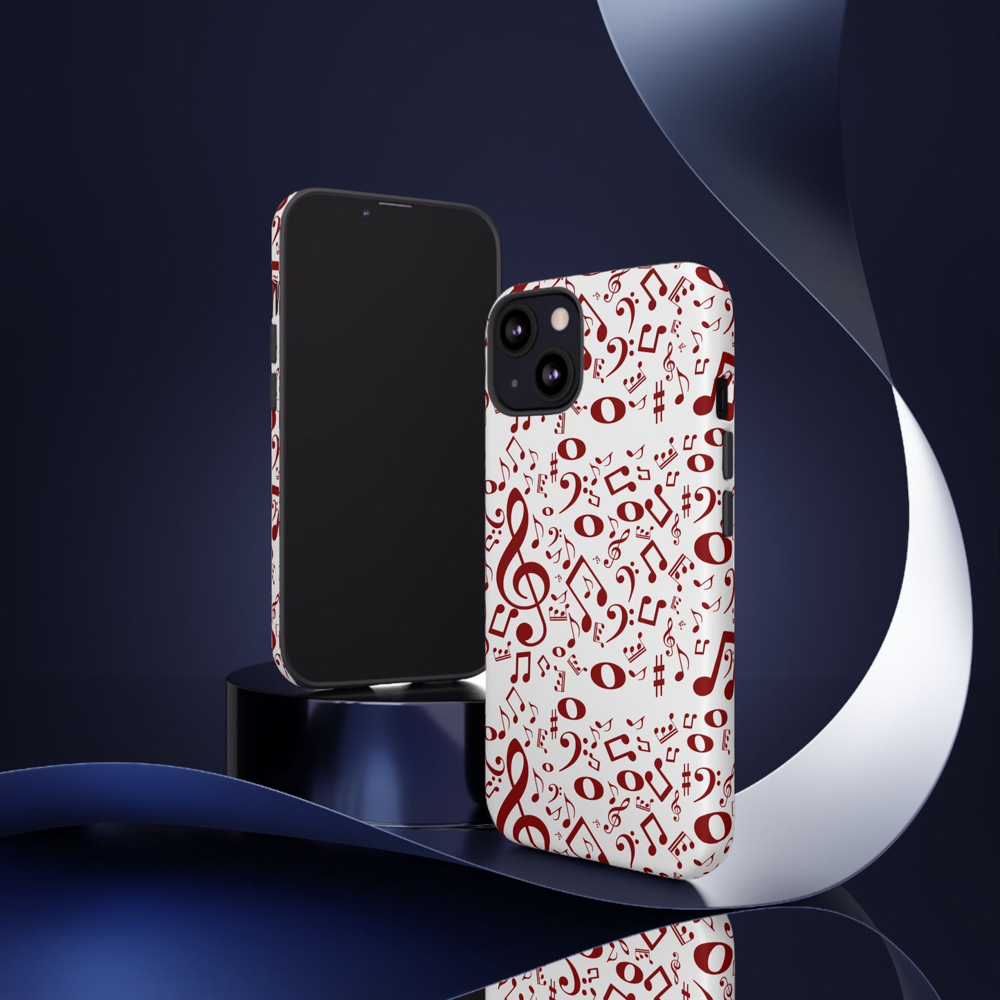Musical Note Phone Case, Tough iPhone Cover, Gift for Musicians, Customizable, Music Lover's Accessory, Durable Phone Protection