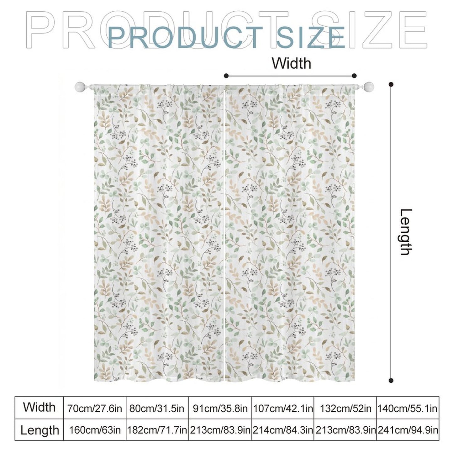 Sheer Curtain Flowers Vines