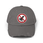 Unisex Distressed Cap with No Dogs Allowed Design | Casual Wear, Dog Owners Gift, Trendy Cap for Pet Lovers, Outdoor Style