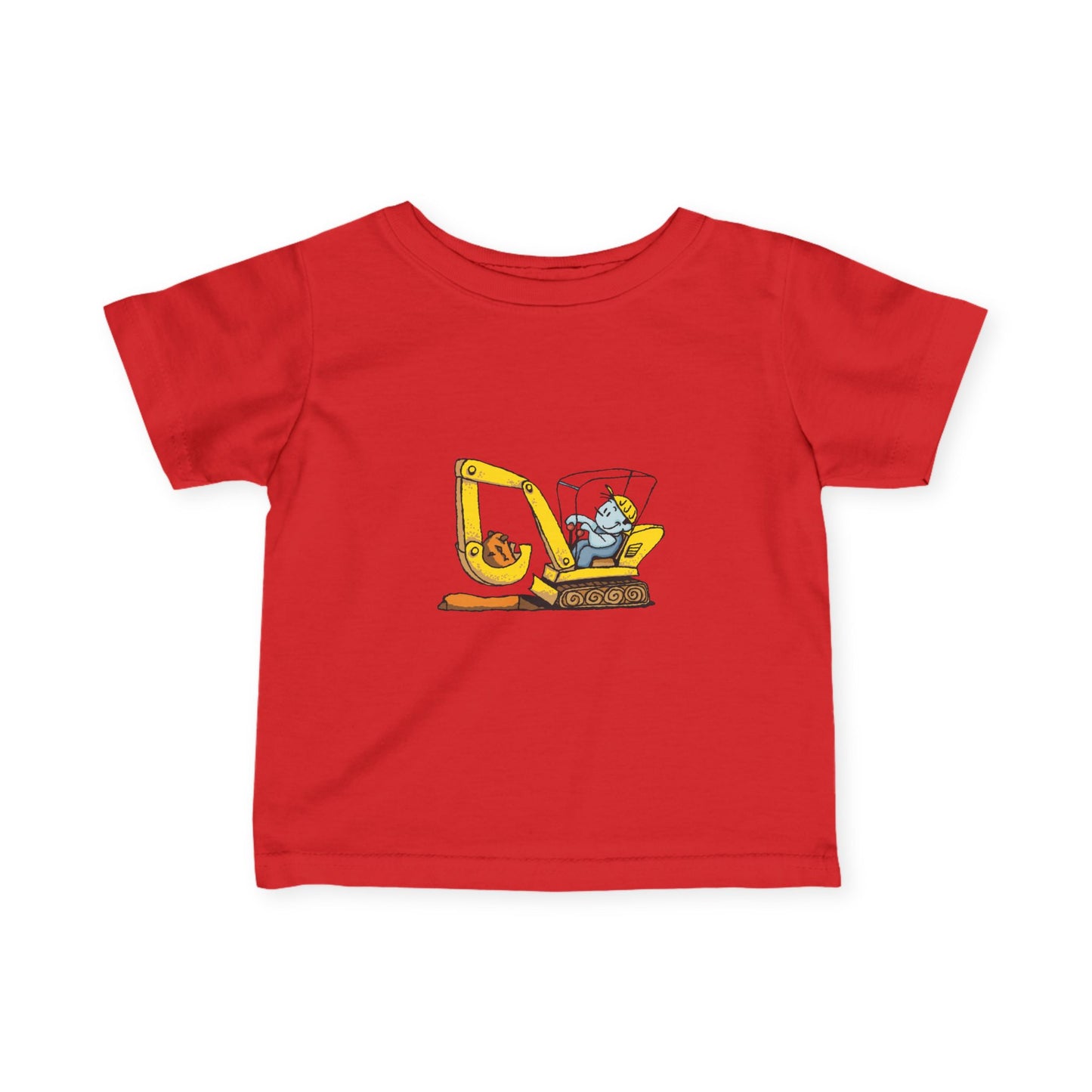 Cute Construction Theme Infant Tee, Baby T-Shirt, Toddler Clothing, Birthday Gift, Playful Outfit, Unique Baby Wear