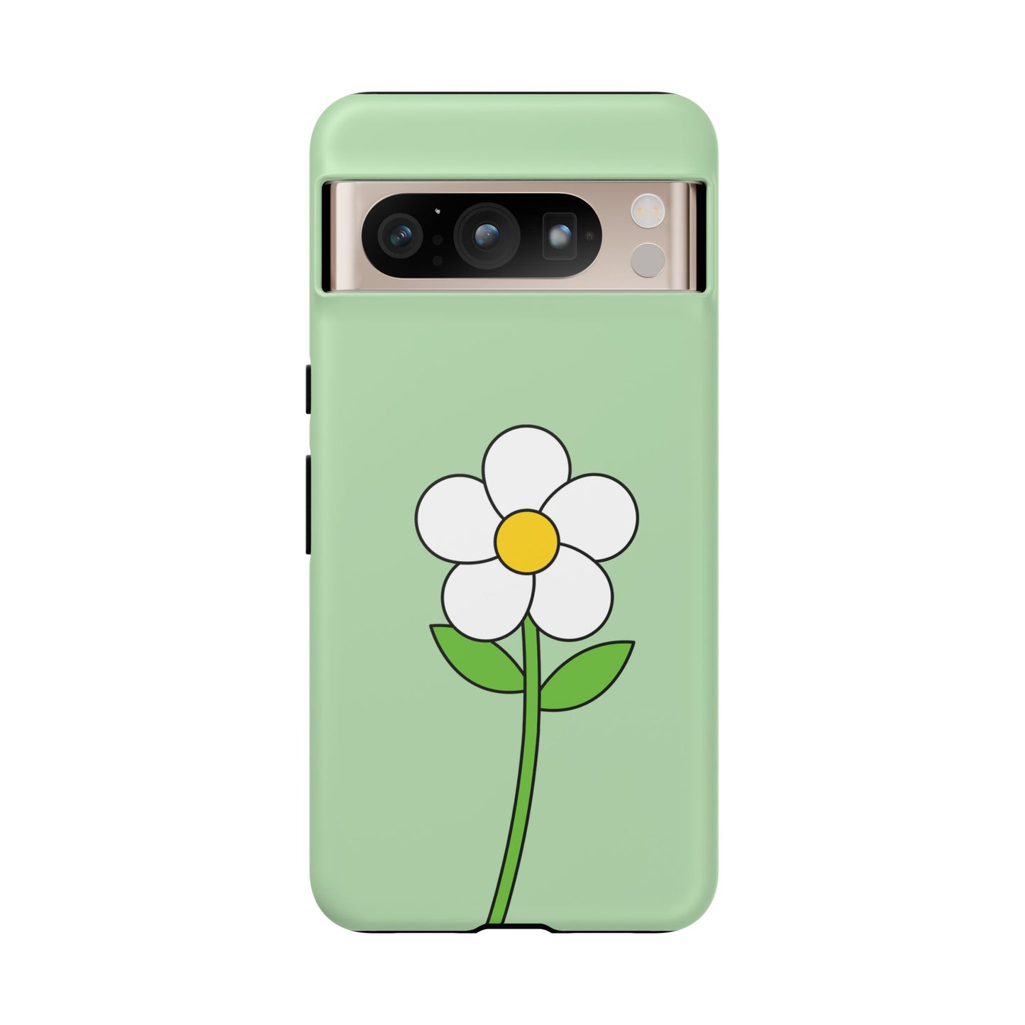 Floral Phone Case - Tough Cases for Nature Lovers, Cute Green Flower Design, iPhone Cover, Gift for Her, Spring Accessories