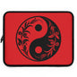 Stylish Laptop Sleeve with Yin Yang Design, Tech Carry Case, Gift for Students, Men and Women, Office and Home Use, Modern Gadget Sleeve