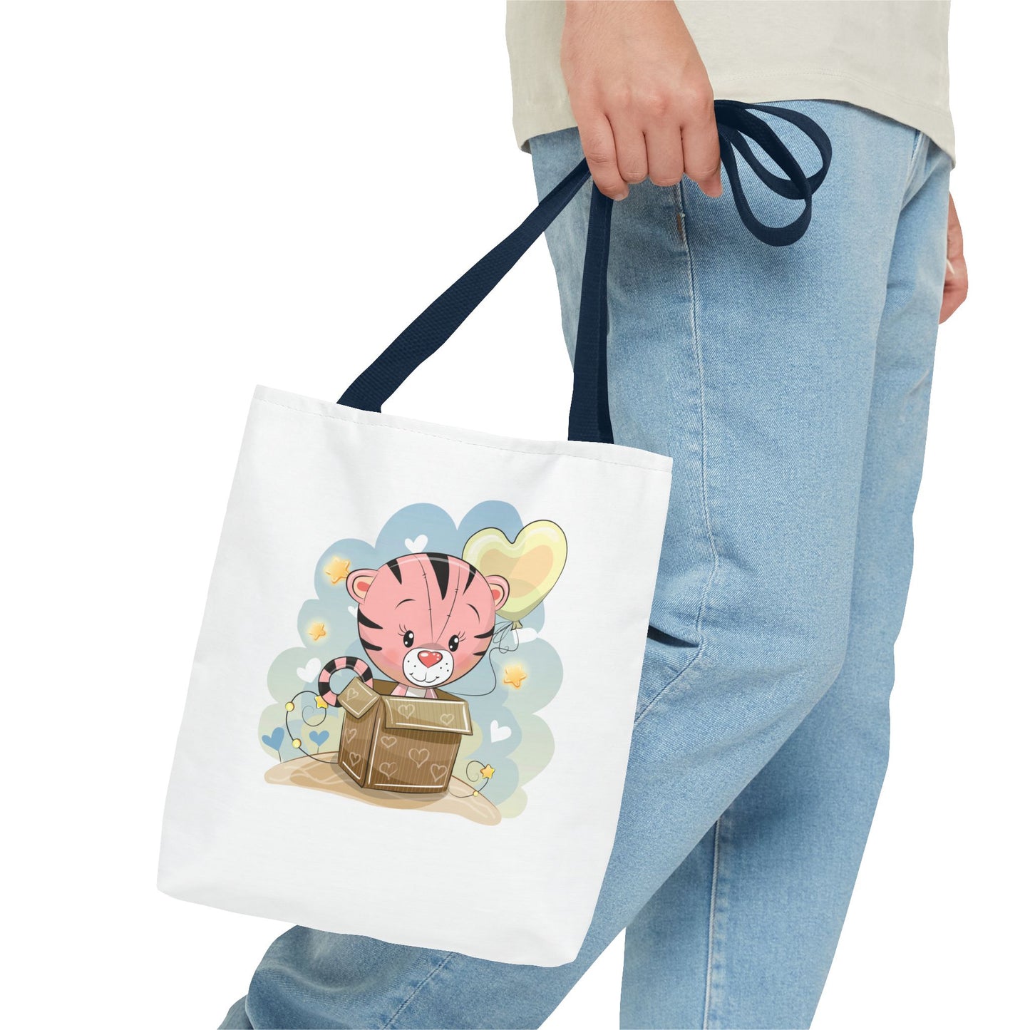 Cute Tiger Tote Bag Cute Shopping Bag, Eco-Friendly Tote, Kids' Tote